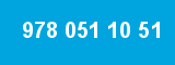 978 051 10 51 978 051 10 51